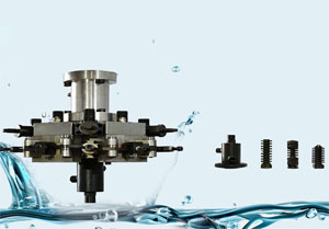 高速水、油冷卻機頭